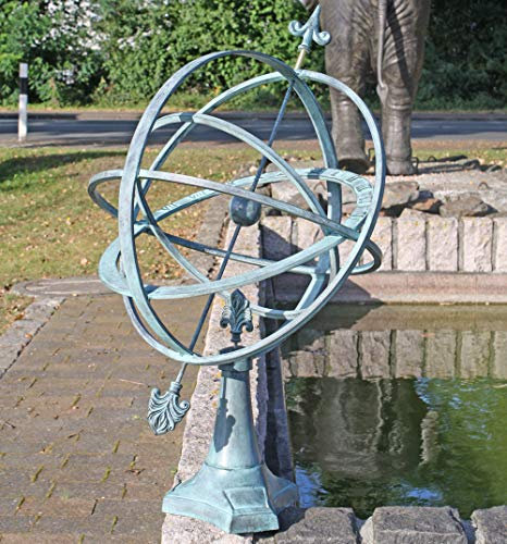 H. Packmor GmbH Bronzefigur Sonnenuhr aus Bronze 67cm