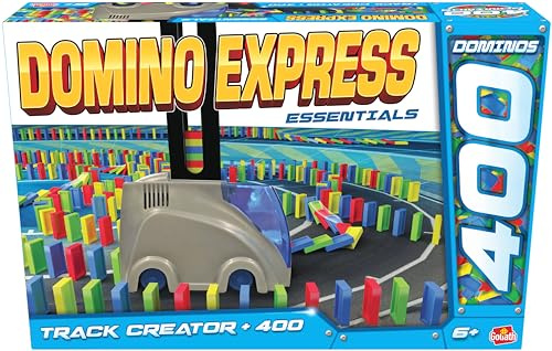Domino Express Track Creator 400 stenar, byggleksaker från 6 år, Domino-spel för barn med 400 domino-stenar