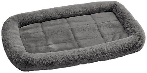 HUNTER Hundematte VERMONT COZY, komfortabel & gepolstert, erhöhter Rand, besonders weich & kuschelig, rutschhemmend, universell einsetzbar, waschbar, Farbe: grau Größe: XL
