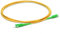 Fiberglobal® Cavo Fibra Ottica SC/APC SC/APC Simplex Monomodale 9/125μm Compatibile TIM Fibra, Vodafone, Wind e Tre (25M)