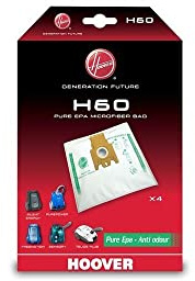 sparefixd H60 Anti Odour Filtration Bags Sensory Purepower x 4 for Hoover
