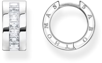 THOMAS SABO Creolen weiße Steine Pavé silber Recyceltes 925 Silber CR670-051-14