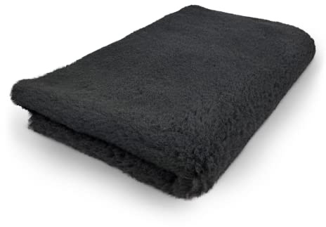 Topmast Vetbedden, Anti Rutsch Hundedecke, Schwarz, Maschinenwaschbar, Rutschfeste Hundematte, Hundebett für Hunde und Welpen (150x100cm)