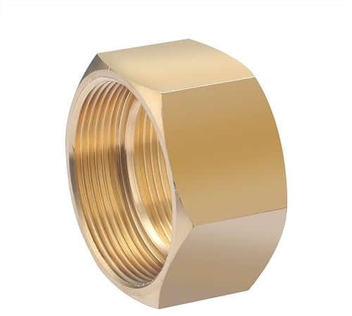 Manguito de latón hembra-hembra roscado 2 | Ideal para unir componentes en instalaciones de fontanería y calefacción | Conexión robusta, precisa y duradera | QUICK PLOMBERIE