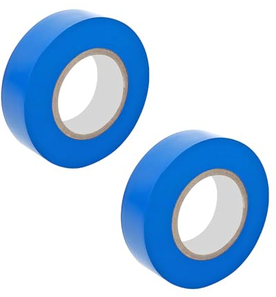 Ctyjia 2 Rolls PVC Insulation Tape, Blue Electrical Tape, 18mm x 20m Duct Tape, Electrical Insulation Tape, for Insulating, Protecting Electrical Wires