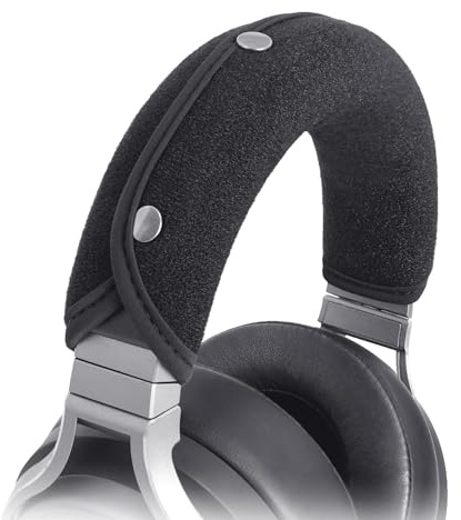 GEVO Replacement Headphone Headband Cover for Corsair Virtuoso, Audio Technica ATH M Series M50X, M50XBT, M50, M40X & More, Cushion Pad Protector Repair Part, Easy Installation No Tool Needed (Black)