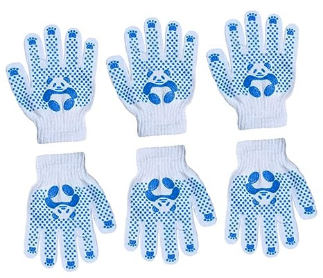 CIYODO 3 Paar Kinder Gartenhandschuhe Aus Polyester-baumwolle Praktische Schutzhandschuhe Für Kleinkinder