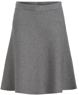 Objreynard Hw Short stickad kjol Noos, Medium grå melerad, XL