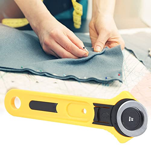 Cortador giratorio Sustvita para la herramienta de corte giratorio de la mano de tela con una cuchilla de 28 mm para suministros de costura, acolchado y manualidades