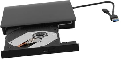 SWOOMEY Lecteur CD DVD Externe Portable USB Type C Enregistreur et Lecteur DVD pour Ordinateur Portable et Bureau de Données Rapide Compatible avec Les Disques