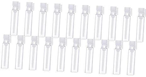 Veemoon 100pièces Flacons Compte-gouttes Vides De Verre Pour Échantillons De Parfum Lot De Tubes De Voyage Compact Et Pratique Pour Stockage Cosmétique