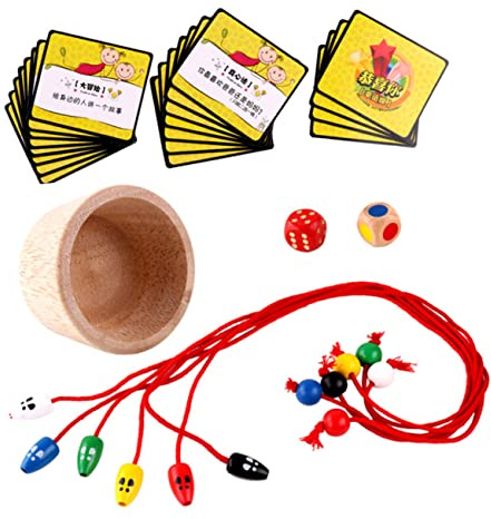 SOPOTUTU Cat Catch Mouse Toy Parent-child Interactive Wooden Board Game Educational Desktop Game for Children Early Learning Training