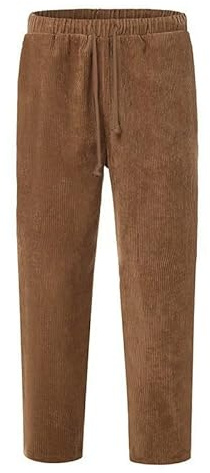 Generisch Pantaloni a zampa d'orso da uomo, pantaloni da jogging da uomo lunghi, pantaloni da ginnastica con coulisse, pantaloni sportivi a vita elastica, pantaloni dritti con tasche, pantaloni per il