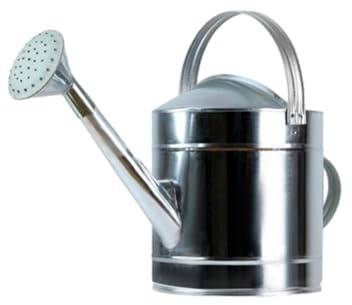 Zanthicia Regadera de Metal higiénica y Segura para en Interiores y Exteriores Sin filtraciones de Agua Regadera Acero Inoxidable para Exteriores, Acero galvanizado, 7L