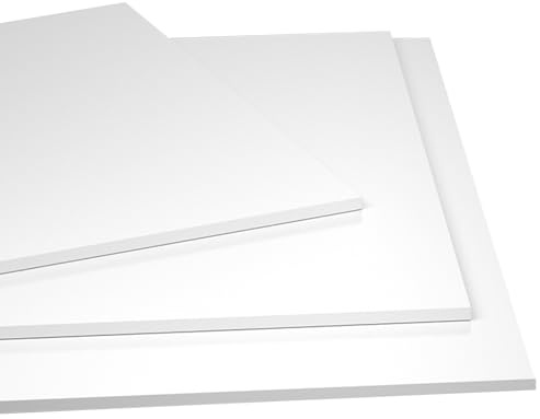 Hart-PVC-Kunststoffplatte, weiß, 5 mm dick, verschiedene Größen(100mm x 150mm)