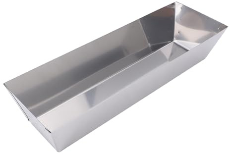 Spacnana Bandeja de Barro de 14 Pulgadas, Bandeja de Herramientas de Paneles de Yeso de Acero Inoxidable para Mezclar Masilla y Pintura de Mortero de Cemento, Superficies Lisas de Alta