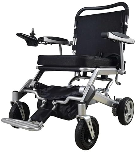 PLUS SANTE - FLEXO Fauteuil Roulant Électrique Pliable, Double Moteur 250W, Autonomie 18 km, Batterie 24V, Compact & Maniable, Usage Intérieur/Extérieur