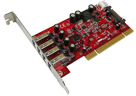 KALEA-INFORMATIQUE Carte contrôleur PCI 32 Bits Type Pont PCIe vers USB 3.0 avec 4 Ports USB3 5G