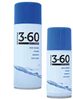 Solution 3-60 2 x 150ml Lens Cleaning Spray for Glasses & Screens – Anti-Static, Streak-Free Cleaner for Glasses, Phones, Tablets, Laptops, Cameras, TVs & Optical Devices. Home, Office & Travel.