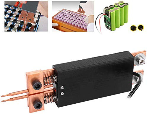 Stylo de soudage par points de type intégré, outil de soudage portatif à déclenchement automatique 18650 noir pour l'industrie Stylo de soudage par points à double ressorts industriel Stylo à souder