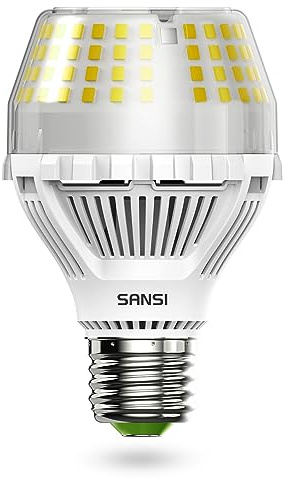 SANSI 200W Equivalent LED Light Bulb, 3000 Lumens E26 LED Bulb w/Ceramic Technology, A19 5000K Daylight White Non-Dimmable Bulb, 1Pack 20 Watt Energy Saving Bulb for Home Office, 22-Year Lifetime