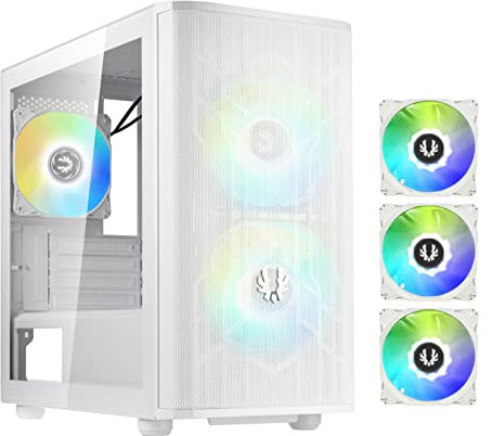 BITFENIX Boitier PC Mini Tour Nova Mesh SE M-ATX ARGB (Blanc)