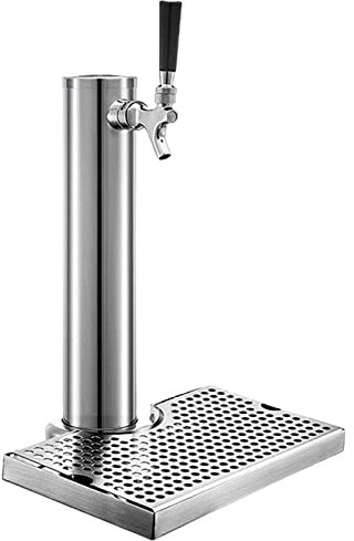 YJSG Stainless Steel Beer Tower,Kegerator Tower,Beer Tower,Single Tap Draft Beer Kegerator Tower,Stainless Steel Single Faucet Draft Beer Tower for Home Brewing