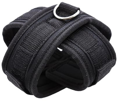 Verstellbare Kreuz Handschellen für Paare - Nylon Handfesseln SM Bondage Handcuffs mit Klettverschluss - Sex Betten Fesseln Handgelenk Manschetten Sklaven Fetisch Sexspielzeug,Schwarz,Hände