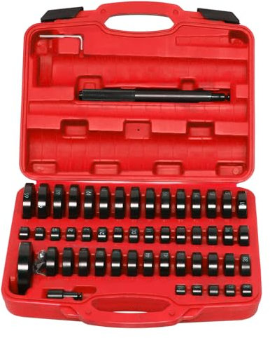 KEESUNG Lot de 51 pièces de pression pour pièces de pression - Disques de montage - Extracteur - Outil de presse de roulement - Jeu de pièces de pression