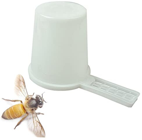 OFFSCH Bienenfutter Bienenstock Eingang Feeder Bienenstock-Futter Honig Feeder füttern Zubringer Bienenstock Tür Weiß