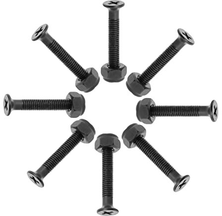 Luzhengyang 29 mm schwarzes Longboard-Schrauben-Set – einfache Installation für Renn- und Downhill-Skateboards
