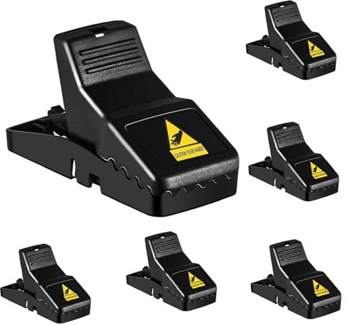Mouse Trap Reusable Mice Traps - 6 Pack Mouse Traps for Indoors and Outdoors - Mouse Trap Kill Instantly- Effective Highly Sensitive Rodent Catcher - Quick Mice Kill Mouse Control Easy Clean (6-PACK)