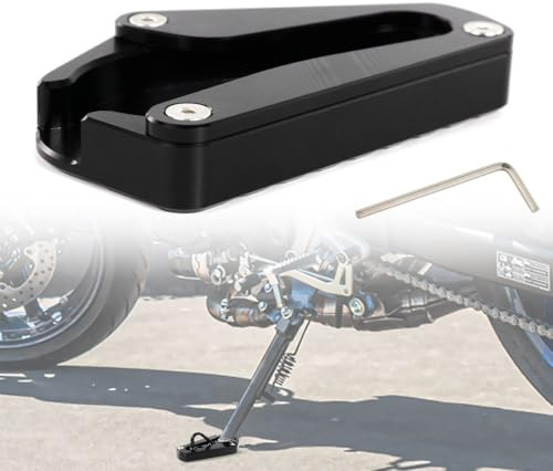 Xitomer Motorrad-Seitenständer-Vergrößerung passend für SV650 SV650A 2017-2023 / SV650XA 2019-2023, Ständer Kickstand Schuhe Verlängerung Vergrößerung Platte