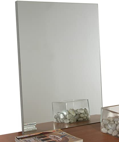 Composad | Specchio Senza Cornice da Muro o da Appoggio, Per Soggiorno, Bagno, Ingresso, Camera da Letto, (LxAxP) 80x60x2 cm, Made in Italy
