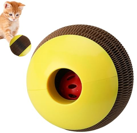 Bolas de hierba gatera,Bolas de hierba gatera | Juguetes con forma de panal para gatos con campana incorporada | Rascador para gatos, pelota para gatos, juguetes para amantes de las mascotas, gatito,