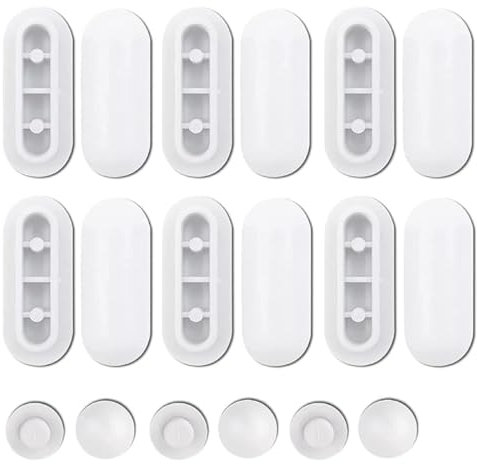 ZORTVUL 18 Pièces Amortisseur Universel Wc, Tampons Pour Abattant De Wc,Tampon Universel Pour Siège De Toilette Kit D'Amortisseurs,Abattant Wc Tampon De Remplacement De Toilette Pour La Maison