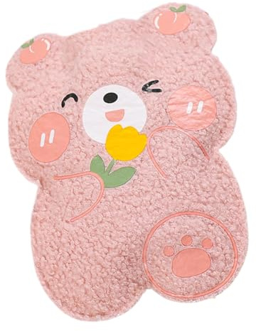 Salyeeluly Botella de agua caliente con tapa,Botella de agua caliente - Bolsa de agua caliente Bolsa de agua caliente de dibujos animados lindo,Cómoda botella de agua calentada con animales de peluche