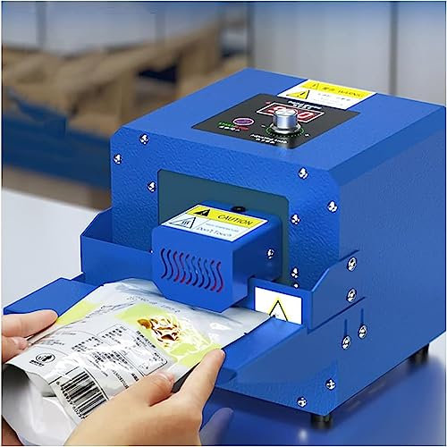 UKLULUAMZ Heat Sealer Continuous Band Sealer Machine, Automatic Plastic Bag Heat Sealing Machine, Industrial Sealing Machine, Auto Food Packaging Machine