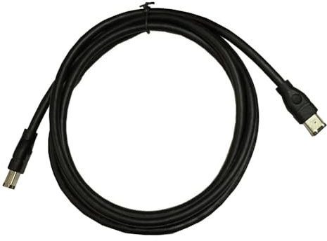 Orolotay 1,8 M Firewire-Kabel, Schwarz, IEEE 1394, Firewire 400 auf Firewire 400, Kabel, 6-Poliger Stecker auf 6-Poligen Stecker, Kabel, Langlebig, Einfach zu Verwenden