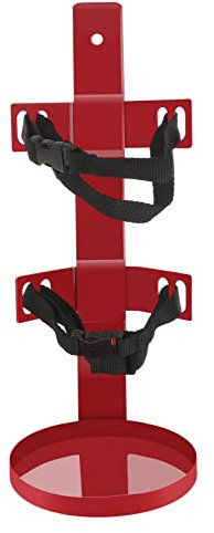 DIYEAH Supporto Estintore 6 Kg in Ferro Superficie Lucidata, Facile da Installare, Supporto Estintore da Muro e Robusto per Casa e Ufficio