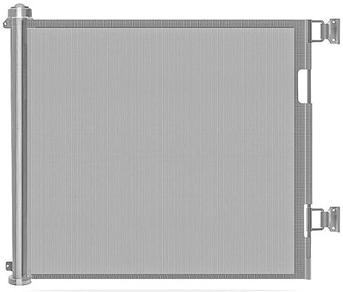 Einziehbares Treppenschutzgitter Mit Automatischer Verriegelung, Sicherheits-Babyschutzgitter Auf Rolle For Kleinkinder Und Hunde, Ausziehbares Baby-Absperrgitter, 300 Cm Breit, 86 Cm Hoch, Einhandbed