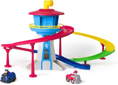Paw Patrol Playset Turm mit Mini-Fahrzeug, Race and Rescue Tower - 6071185