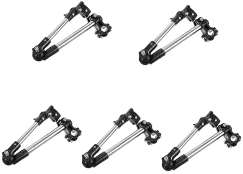 Yardwe 5pcs Stainless Steel Bicycle Umbrella Holder Stand for Bike and Stroller Foldable Multipurpose Umbrella Mount with Retractable Design Sun and Rain Protection Easy to Install and