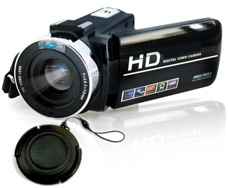 Cámara de Video, Cámaras Digitales 2 en 1 for Fotos, vídeos y Viajes, Zoom de 18x, Pantalla de 3 Pulgadas, reproducción(Camera No Card)