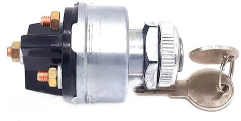 del bloccasterzo dell'interruttore Interruttore di accensione e avviamento universale da 12 V, 4 posizioni, On/Off, con 2 chiavi per auto, barca, trattore, camion, attrezzi