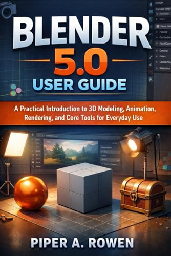 BLENDER 5.0 USER GUIDE: A Practical Introduction to 3D Modeling, Animation, Rendering, and Core Tools for Everyday Use