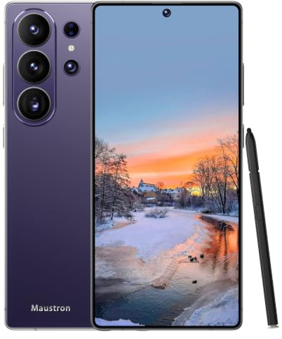 I26 Ultra – Smartphone senza SIM da 6,8 HD+ | 8 GB di RAM, 256 GB di spazio di archiviazione | Fotocamera da 108 MP, doppia SIM | Android 15, 4G LTE, Face ID, GPS | Smartphone economico con batteria