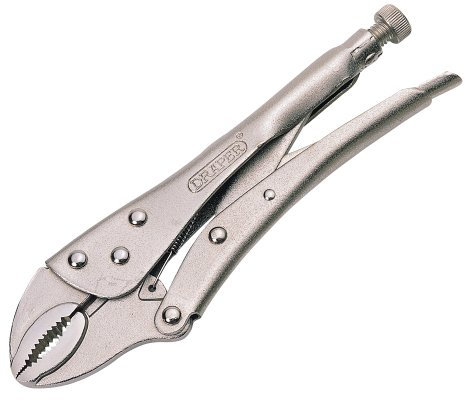 Draper 35369 Curved Jaw Plier with Self Grip, 220mm