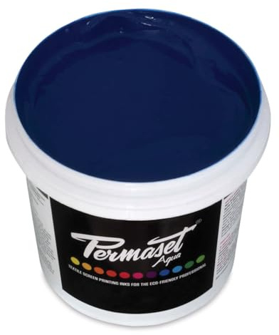 Permaset Aqua - Tinta para serigrafía textil (1 L, ecológico, tinta cian)