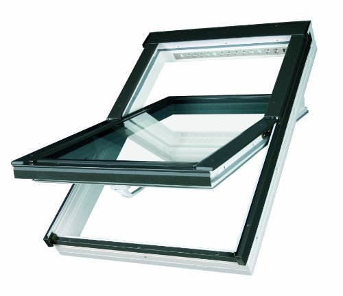 Dachfenster Fakro Schwingfenster 55x98cm Kunststoff mit Dauerlüftung V35 Standardverglasung U3 ohne Eindeckrahmen